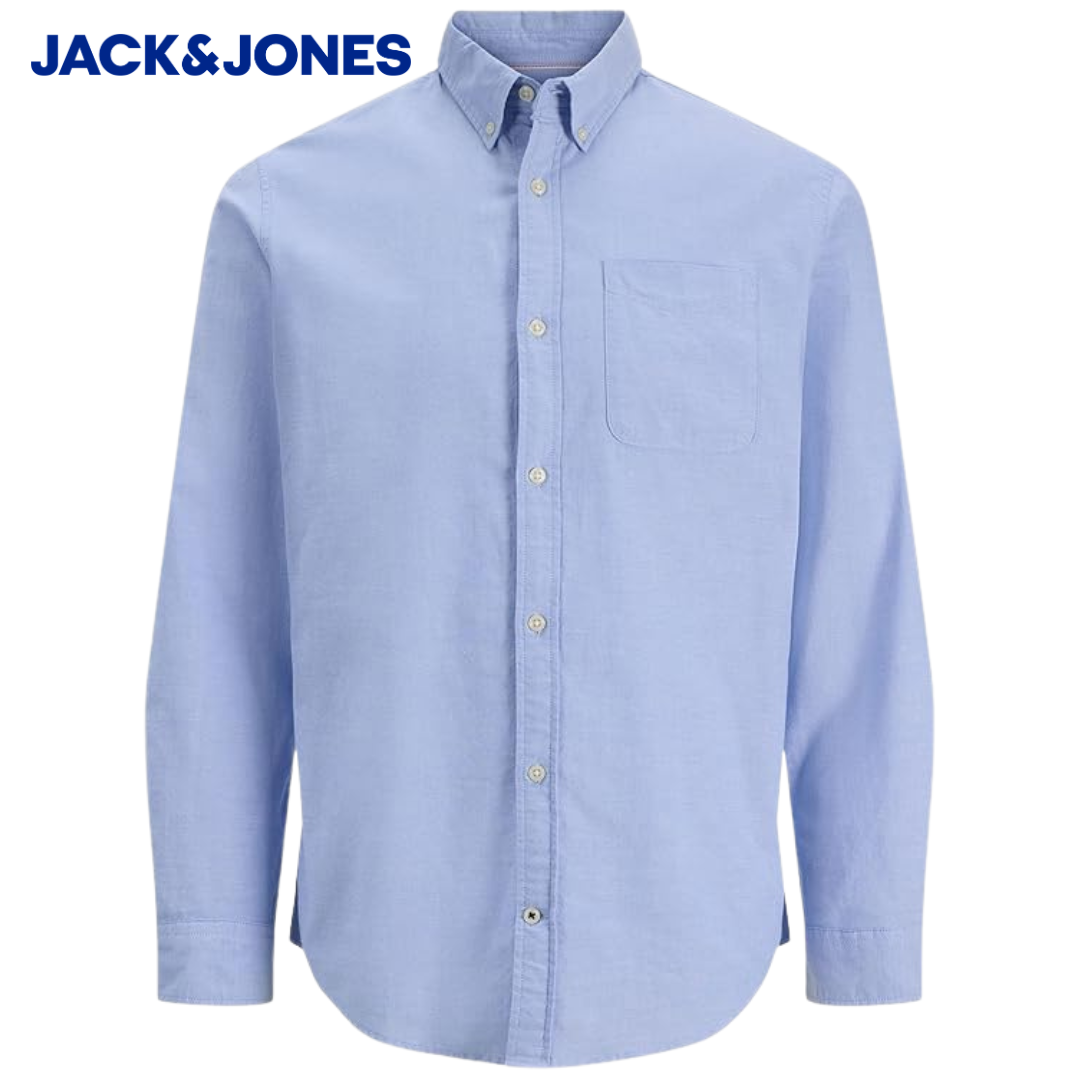 Jack & Jones Brook Blue Oxford Shirt Blue