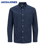 Jack & Jones Brook Navy Oxford Shirt Navy