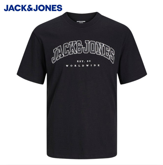 Jack & Jones Caleb Logo Black Tee Black