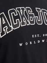 Jack & Jones Caleb Logo Black Tee Black