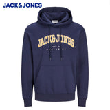 Jack & Jones Caleb Logo Navy Hoodie Navy