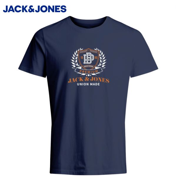 Jack & Jones Cameron Logo Navy T-Shirt Navy