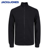 Jack & Jones High Neck Black Zip Sweater Black
