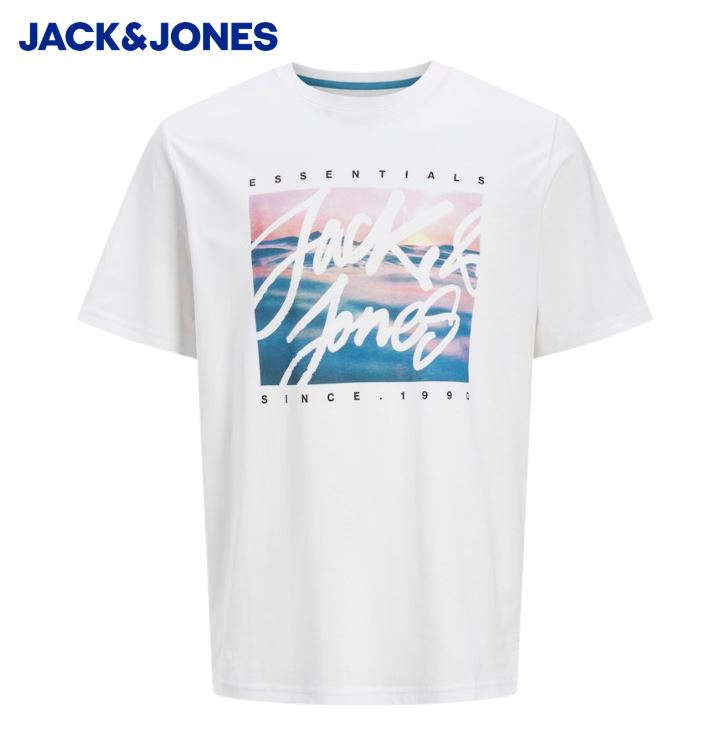 Jack & Jones Colton Photo Logo T-Shirt White