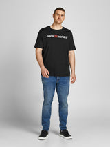 Jack & Jones Black Corp Logo T-Shirt Black