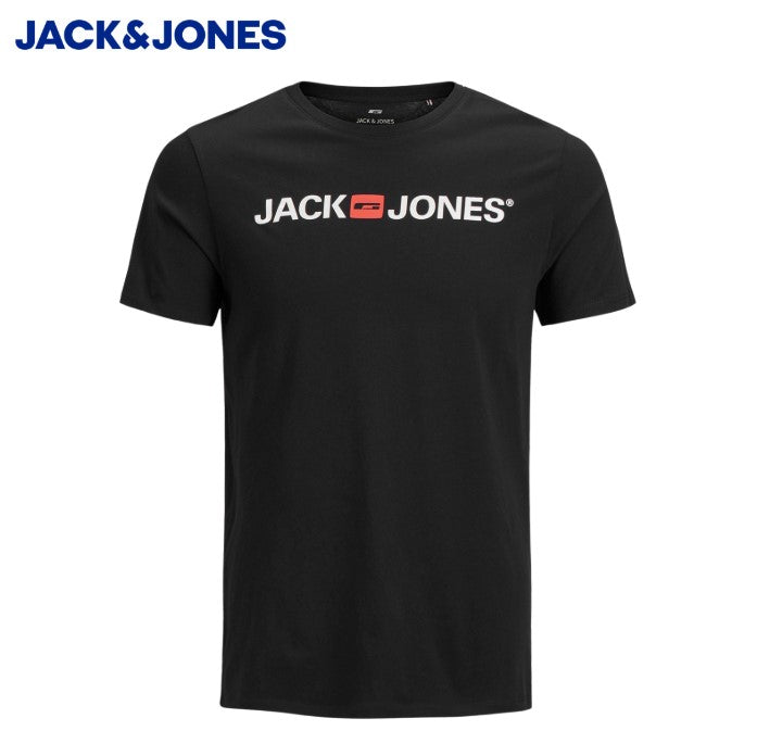 Jack & Jones Black Corp Logo T-Shirt Black