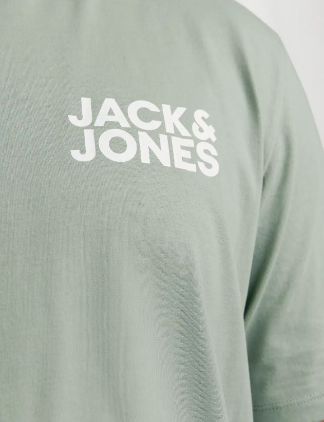 Jack & Jones Corp Logo Iceberg T-Shirt Green
