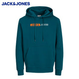 Jack & Jones Corp Logo Teal Hoodie Green
