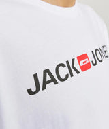 Jack & Jones Corp Logo White T-Shirt White
