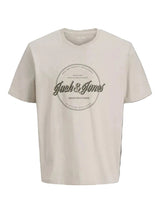 Jack & Jones Dover Logo Moonbeam Tee Beige