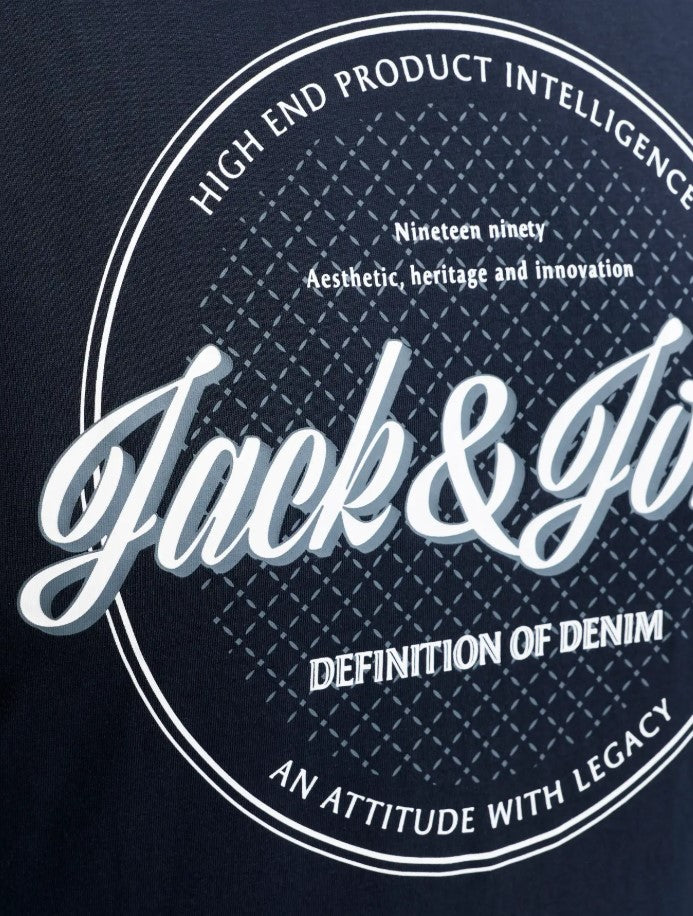Jack & Jones Dover Logo Navy T-Shirt Navy