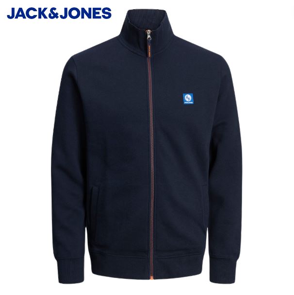 Jack & Jones Dust Navy Full Zip Sweat Navy