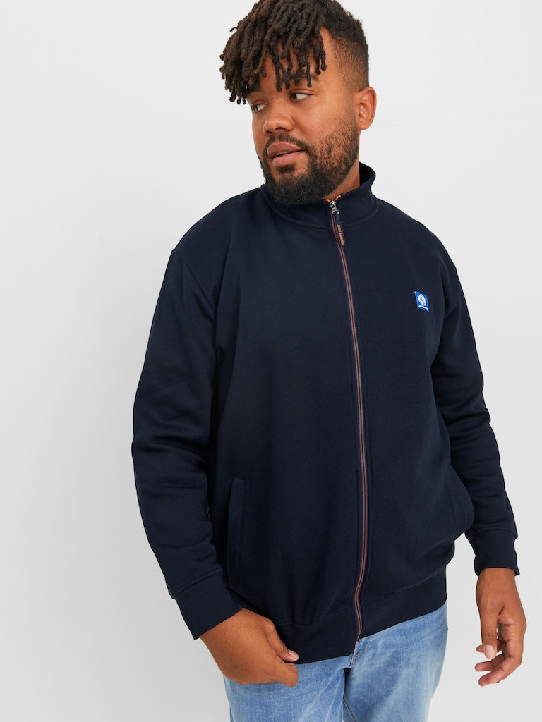 Jack & Jones Dust Navy Full Zip Sweat Navy