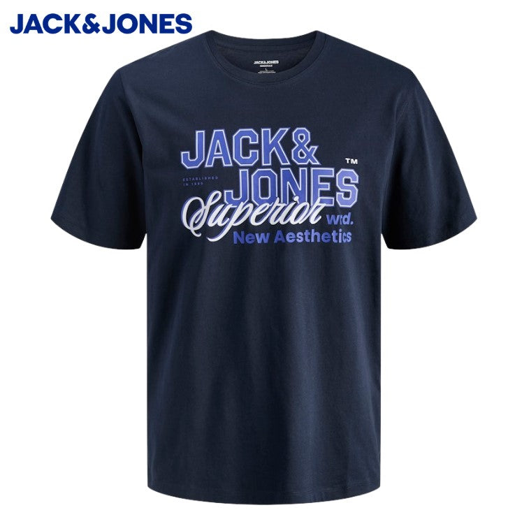 Jack & Jones E-Logo Navy Blazer Tee Navy