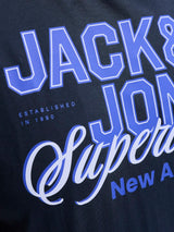 Jack & Jones E-Logo Navy Blazer Tee Navy