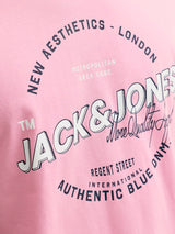 Jack & Jones E-Logo Prism Pink T-Shirt Pink