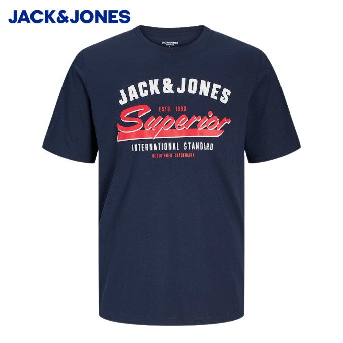 Jack & Jones E-Logo Sky Captain T-Shirt Navy