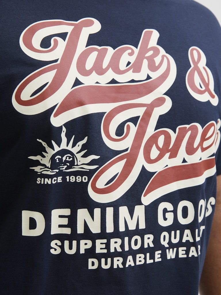 Jack & Jones E-Logo Sky Captain T-Shirt Navy