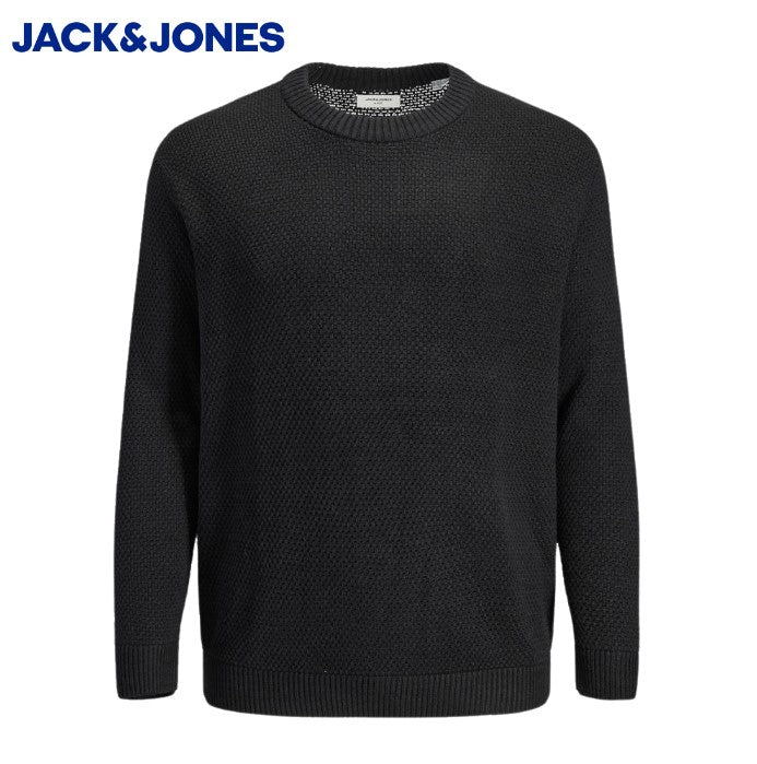 Jack & Jones Eaton Crew Neck Black Knit Black