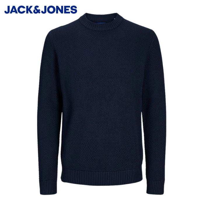 Jack & Jones Eaton Crew Neck Navy Knit Navy