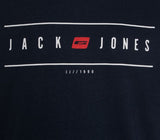 Jack & Jones Elliot Logo Navy Tee Navy