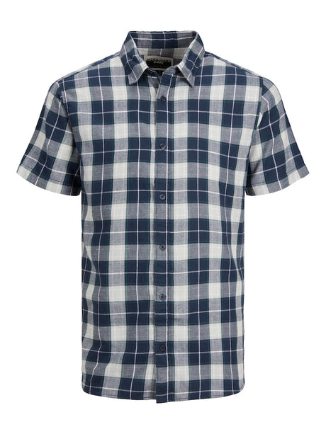 Jack & Jones Energy Check Shirt Navy