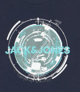 Jack & Jones Filt Navy Logo T-Shirt Navy