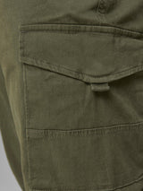 Jack & Jones Flake Olive Cargo Pants Green