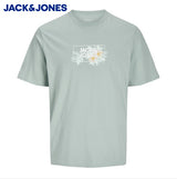 Jack & Jones Fly Logo Grey Mist Tee Grey