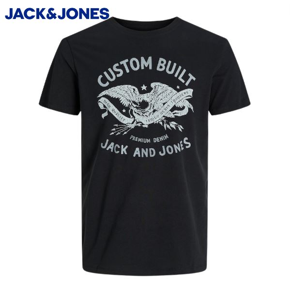 Jack & Jones Fonne Crew Neck Black Tee Black