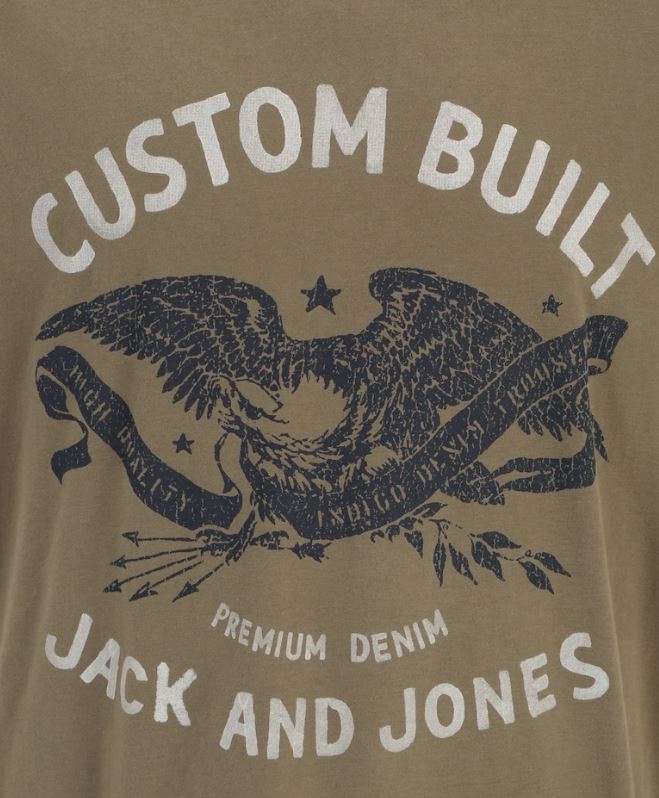 Jack & Jones Fonne Dusty Olive Tee Shirt Green