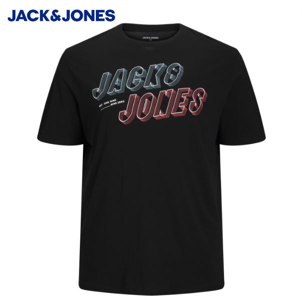 Jack & Jones Friday Ss Black Tee Shirt Black