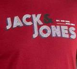 Jack & Jones Friday Ss Red Tee Shirt Red