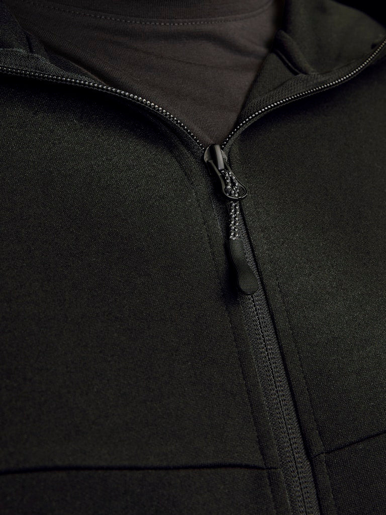 Jack & Jones Fusion Full Zip Hoodie Black