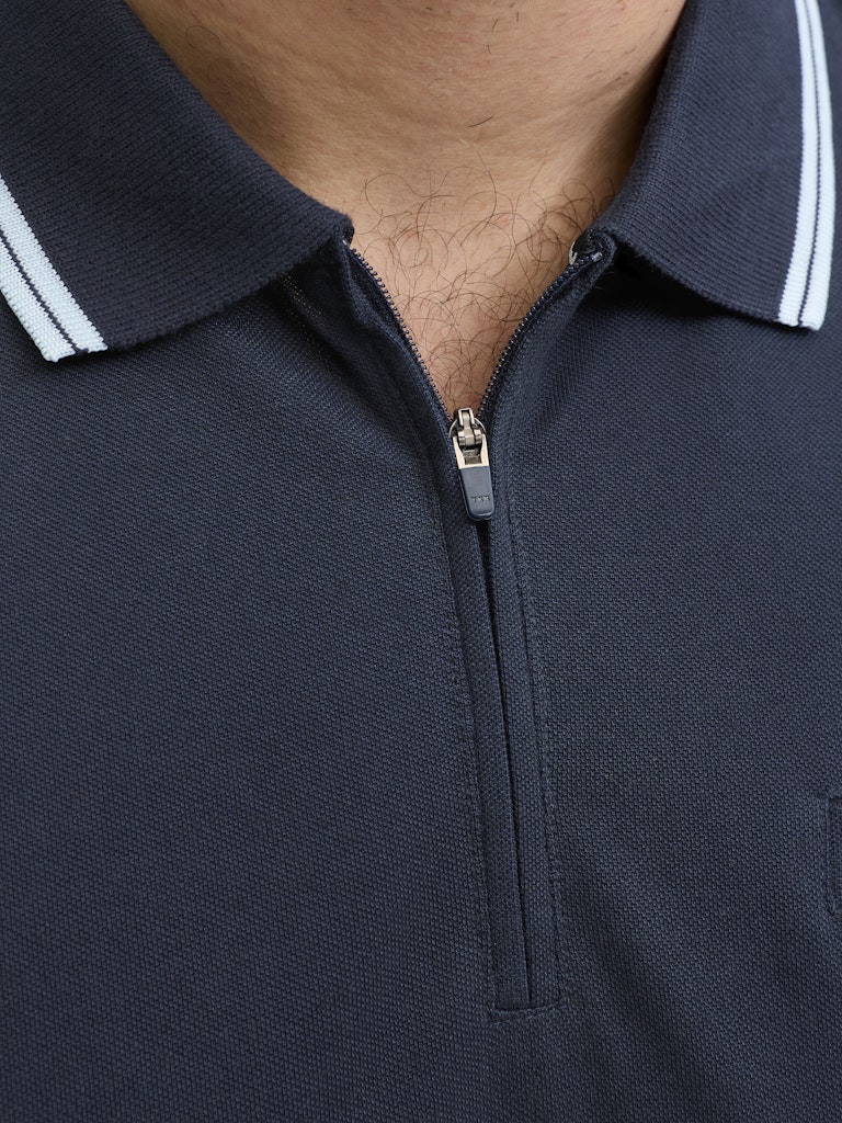 Jack & Jones Fusion Zip Outer Space Polo Navy