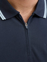 Jack & Jones Fusion Zip Outer Space Polo Navy