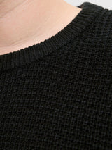 Jack & Jones Global Black Crew Neck Knit Black