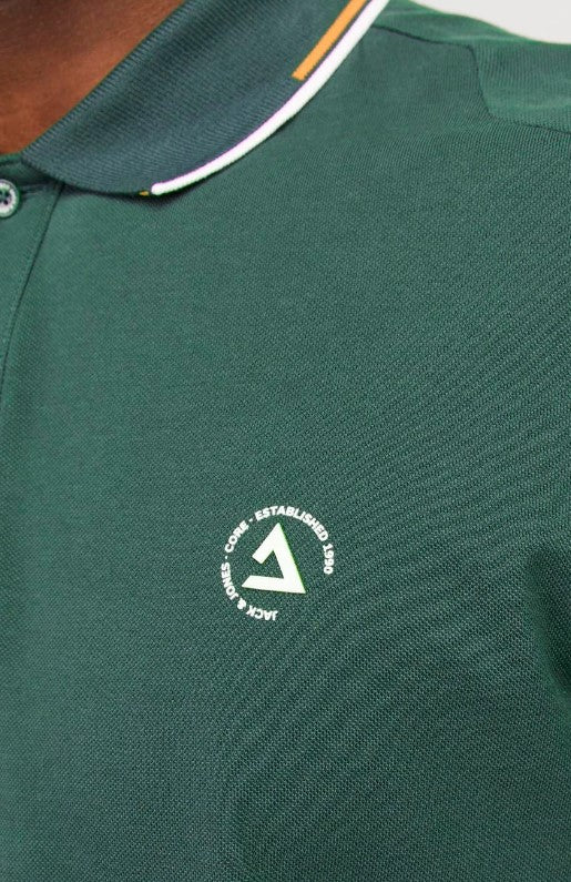 Jack & Jones Hass Logo Sycamore Polo Green