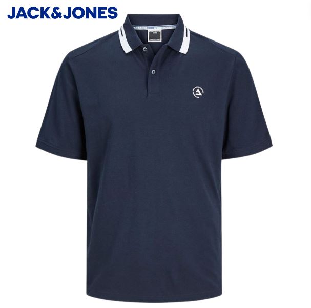 Jack & Jones Hass Navy Polo Shirt Navy