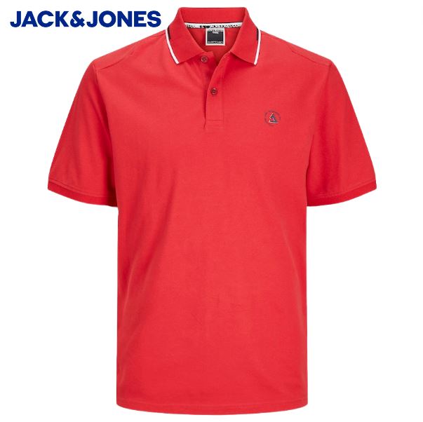 Jack & Jones Hass True Red Polo Shirt Red