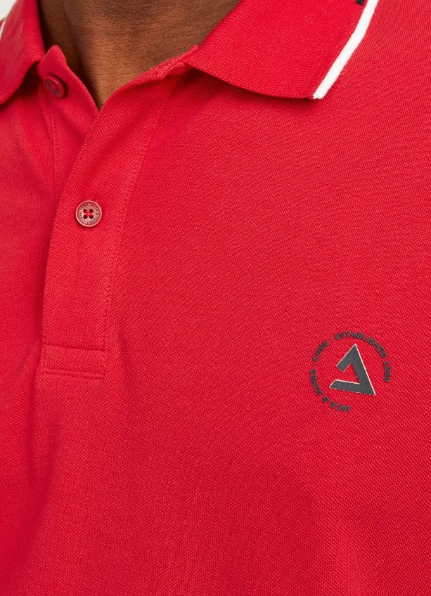 Jack & Jones Hass True Red Polo Shirt Red