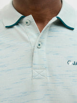 Jack & Jones Logan Inject Aqua Grey Polo Grey