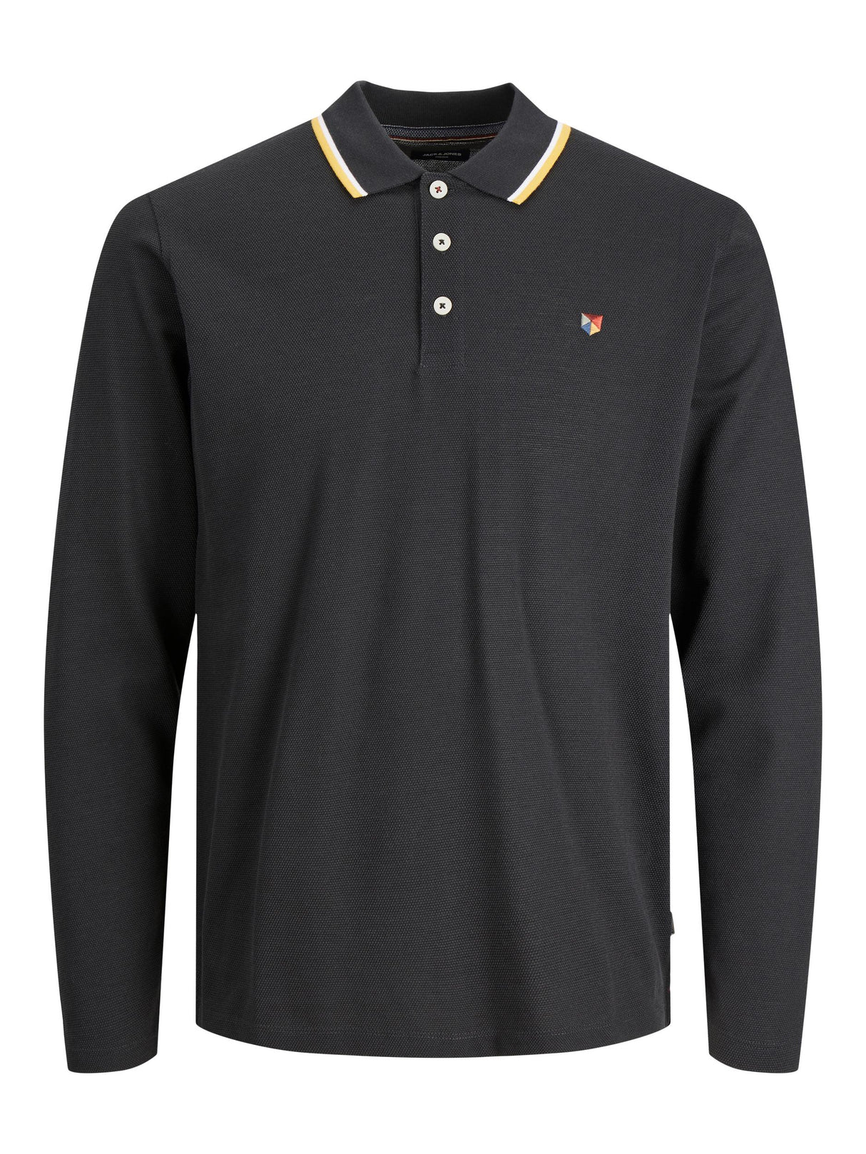 Jack & Jones Win Black Long Sleeve Polo Black