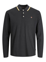 Jack & Jones Win Black Long Sleeve Polo Black