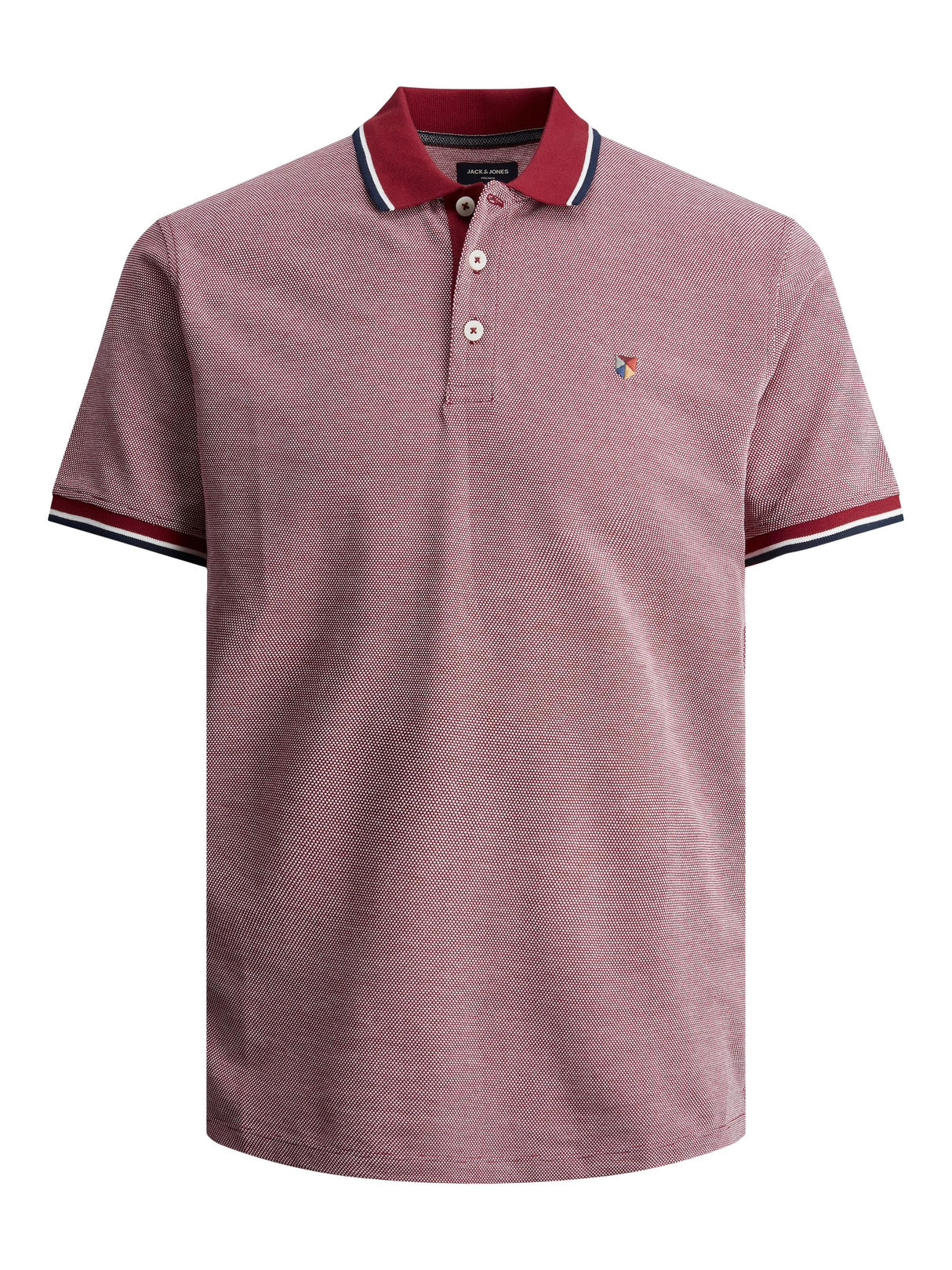 Jack & Jones Irwin Red Dahlia Polo Shirt Red