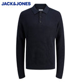 Jack & Jones Kaito Long Sleeve Knit Polo Navy