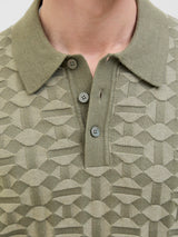 Jack & Jones Kalvin Knit Tea Leaf Polo Green
