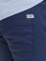 Jack & Jones Kane Linen Mix Navy Joggers Navy