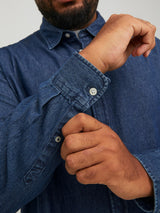 Jack &Jones Kansas Dark Blue Denim Shirt Navy