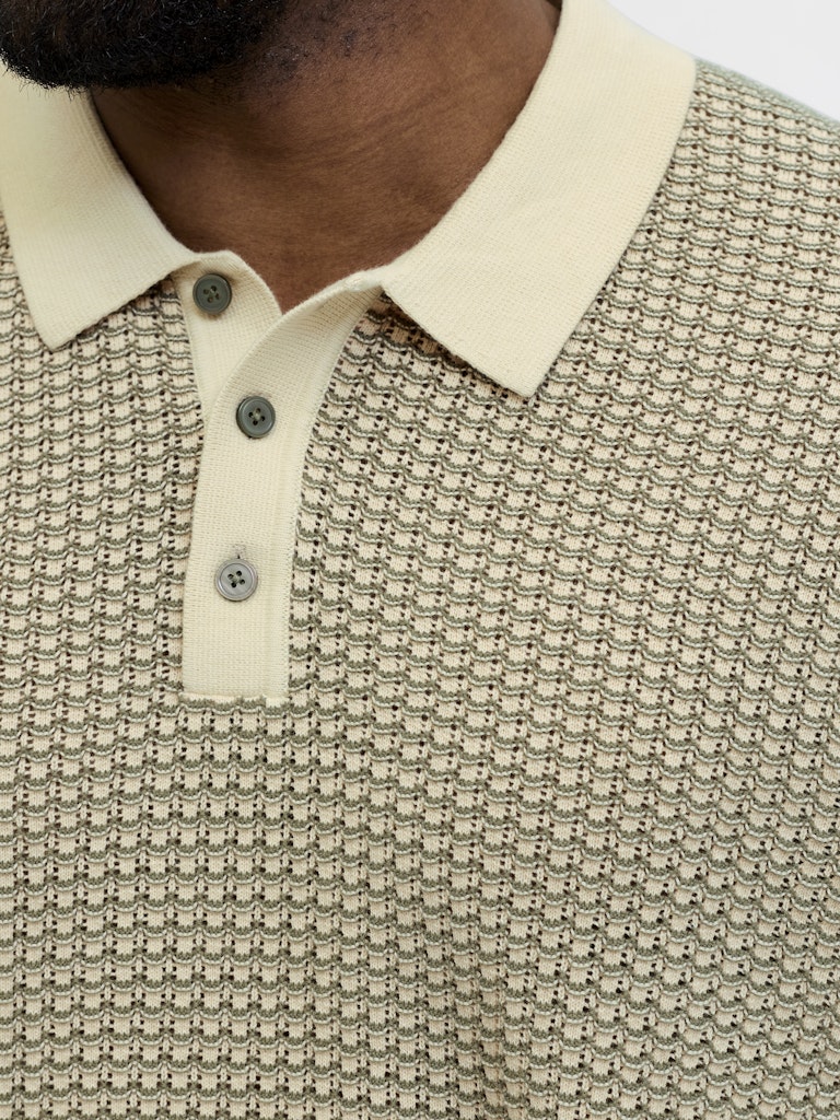 Jack & Jones Kingsley Knitted Olive Polo Green